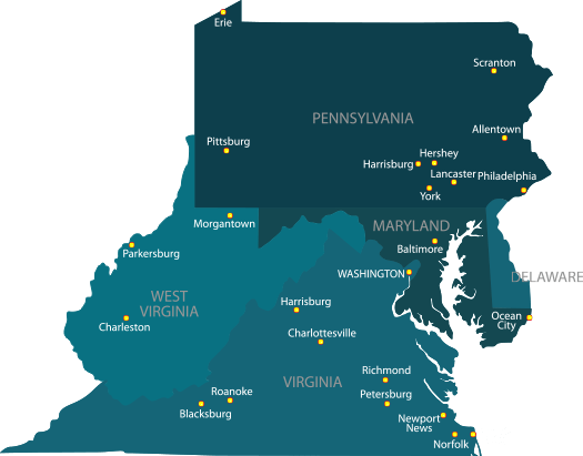 Fence & Deck Direct delivers to Maryland, Pennsylvania, Virginia.